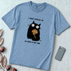 I Need Cuddles Or Six Skeins Of New Yarn T-Shirt - Washed Denim unfolded t-shirt mockup