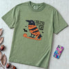I Need Treats, Cuddles, And Six Skeins Of New Yarn T-Shirt, Crochet Halloween Shirt - Light Green unfolded t-shirt mockup