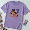 I Need Treats, Cuddles, And Six Skeins Of New Yarn T-Shirt, Crochet Halloween Shirt - Violet unfolded t-shirt mockup