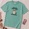 I Put My Book Down To Be Here Shirt, Funny Grumpy Cat Book Lover Tee - Seafoam unfolded t-shirt mockup