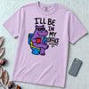I’ll Be in My Office Hippo T-Shirt - Orchid unfolded t-shirt mockup