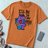 I’ll Be in My Office Hippo T-Shirt - Yam unfolded t-shirt mockup