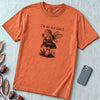 I’m At My Limit Fairy Frog T-Shirt - Terracotta unfolded t-shirt mockup