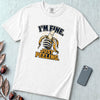 I’m Fine Banana T-Shirt - White unfolded t-shirt mockup