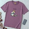 I’m Fine Cat Japanese Wave T-Shirt - Berry unfolded t-shirt mockup