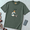 I’m Fine Cat Japanese Wave T-Shirt - Blue Spruce unfolded t-shirt mockup