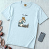 I’m Fine Cat Japanese Wave T-Shirt - Chambray unfolded t-shirt mockup