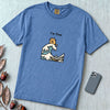 I’m Fine Cat Japanese Wave T-Shirt - Washed Denim unfolded t-shirt mockup