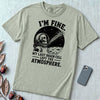 I’m Fine. My Last Brain Cell Left the Atmosphere T-Shirt - Bay unfolded t-shirt mockup