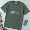 I’m Sorry I Was Late T-Shirt - Blue Spruce unfolded t-shirt mockup