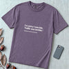 I’m Sorry I Was Late T-Shirt - Grape unfolded t-shirt mockup