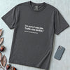 I’m Sorry I Was Late T-Shirt - Graphite unfolded t-shirt mockup