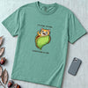 It's Fine. Everything Is Fine. Cat t-shirt - Seafoam unfolded t-shirt mockup