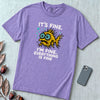 It’s Fine. I’m Fine. Everything Is Fine, Fish T-Shirt - Violet unfolded t-shirt mockup