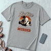 Jiu Jitsu Because Murder Is Wrong Graphic T-Shirt - Granite unfolded t-shirt mockup
