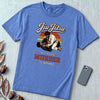 Jiu Jitsu Because Murder Is Wrong Graphic T-Shirt - Mystic Blue unfolded t-shirt mockup