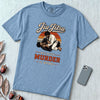 Jiu Jitsu Because Murder Is Wrong Graphic T-Shirt - Washed Denim unfolded t-shirt mockup