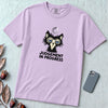 Judgement In Progress Cat T-Shirt, Dry Humor Tee - Orchid unfolded t-shirt mockup