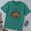 Jumping Spider in a Beanie T-Shirt - Emerald unfolded t-shirt mockup