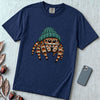 Jumping Spider in a Beanie T-Shirt - True Navy unfolded t-shirt mockup