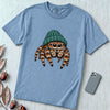 Jumping Spider in a Beanie T-Shirt - Washed Denim unfolded t-shirt mockup