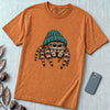 Jumping Spider in a Beanie T-Shirt - Yam unfolded t-shirt mockup