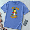 Just Here For An Alibi Frog T-Shirt - Mystic Blue unfolded t-shirt mockup