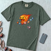 Justice for Pluto T-Shirt – Funny Sun Pac-Man Eating Planets Space Meme Tee - Blue Spruce unfolded t-shirt mockup