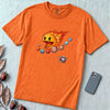 Justice for Pluto T-Shirt – Funny Sun Pac-Man Eating Planets Space Meme Tee - Burnt Orange unfolded t-shirt mockup