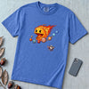 Justice for Pluto T-Shirt – Funny Sun Pac-Man Eating Planets Space Meme Tee - Flo Blue unfolded t-shirt mockup