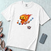 Justice for Pluto T-Shirt – Funny Sun Pac-Man Eating Planets Space Meme Tee - White unfolded t-shirt mockup