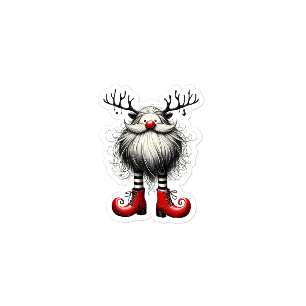 Bubble-free Christmas stickers