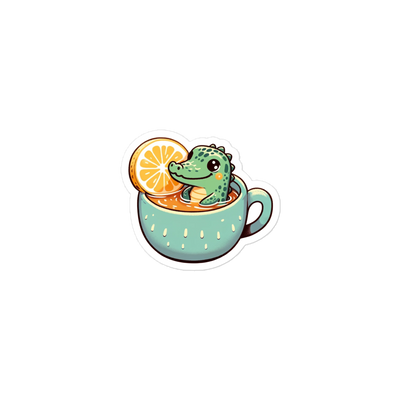 Bubble-free stickers crocodile in a mug - Radiant Art of Radiant Group