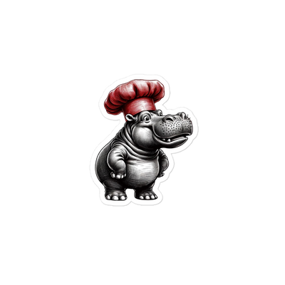 Bubble-free stickers Hippo Chef - Radiant Art of Radiant Group