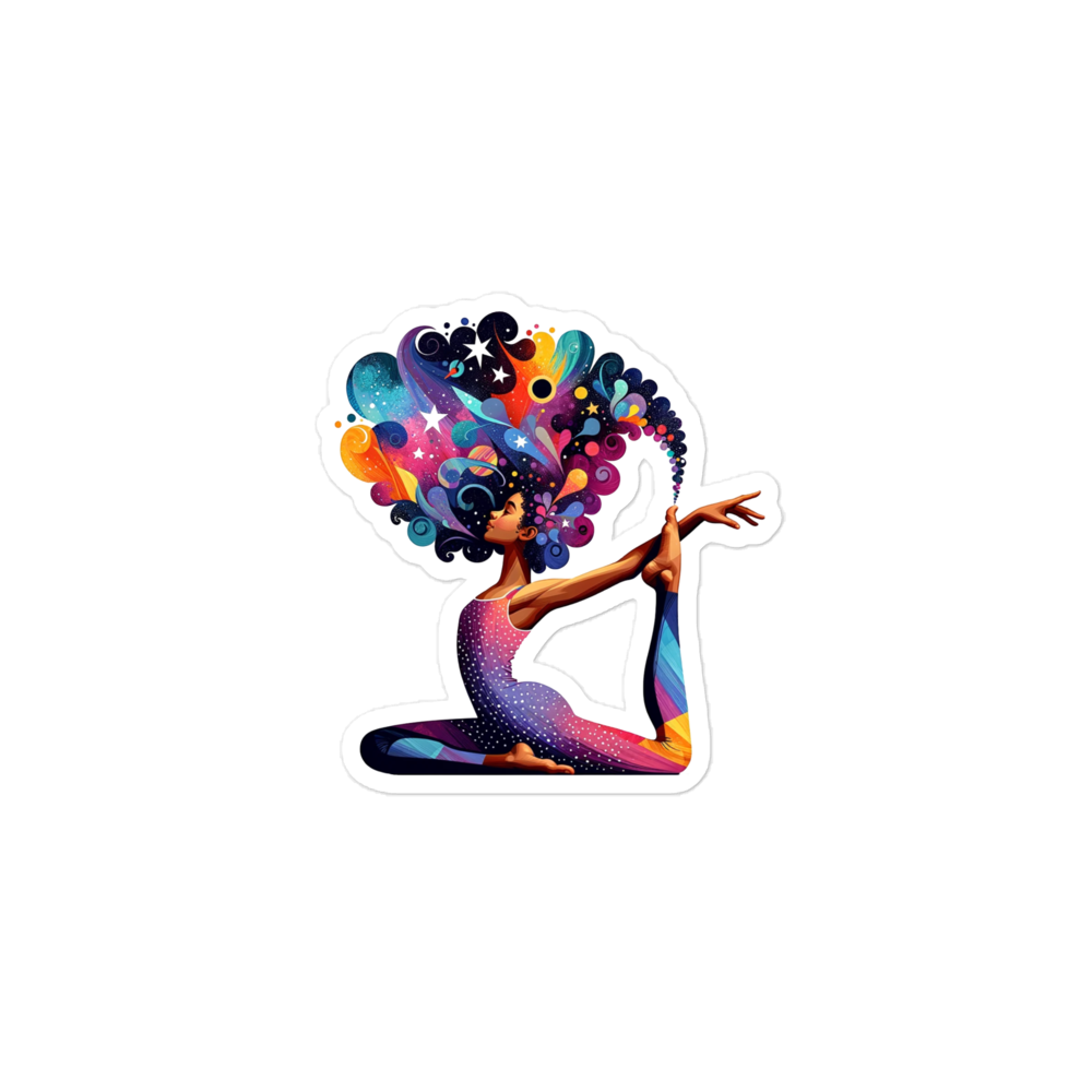 Bubble-free stickers Cosmic Yoga