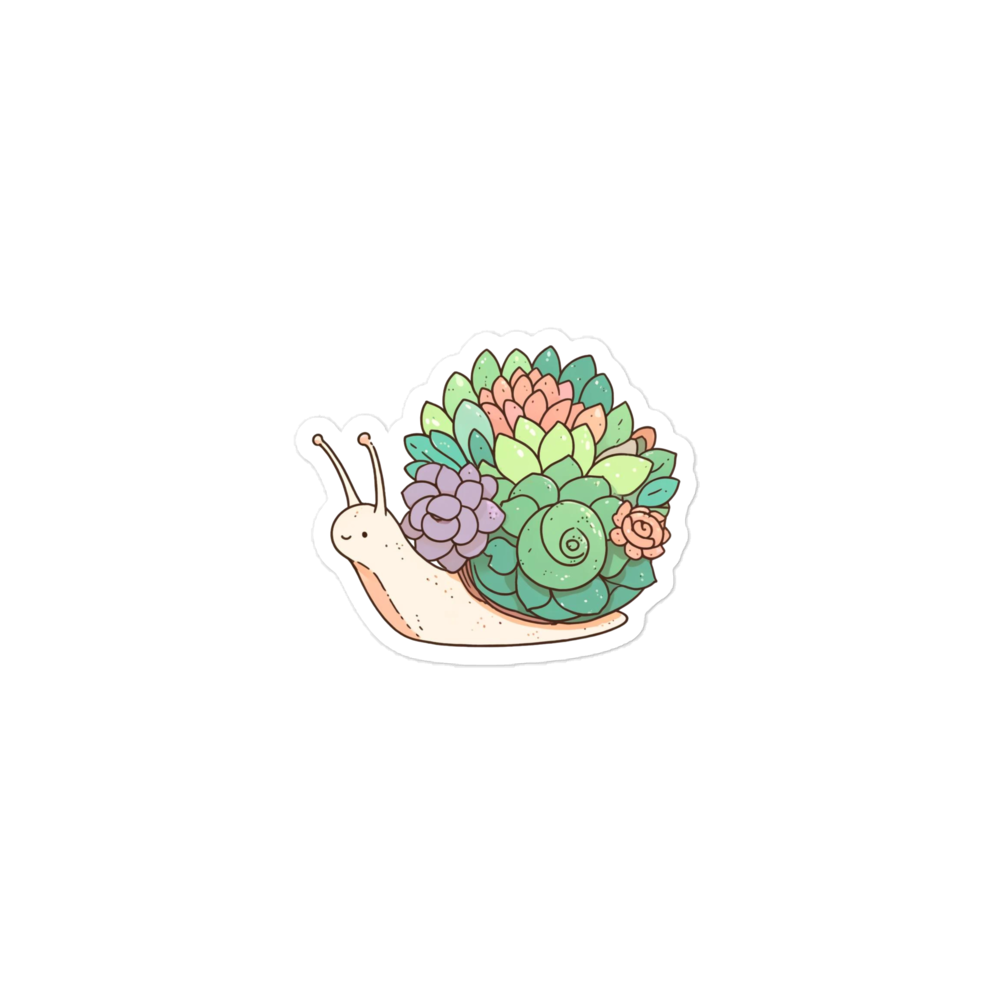 Bubble-free stickers eco snail