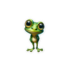 Bubble-free stickers cute frog - Radiant Art of Radiant Group