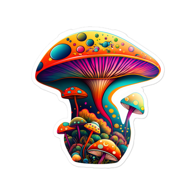 Bubble-free stickers of fantasy mushroom - Radiant Art of Radiant Group