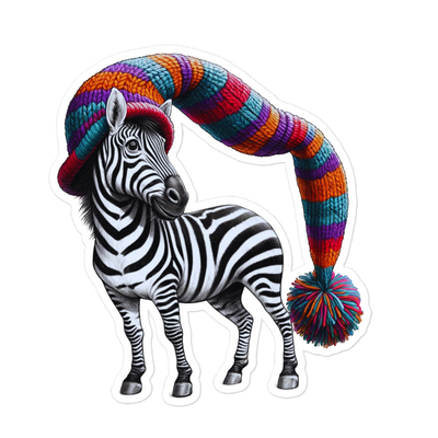 Bubble-free stickers of cute zebra - Radiant Art of Radiant Group