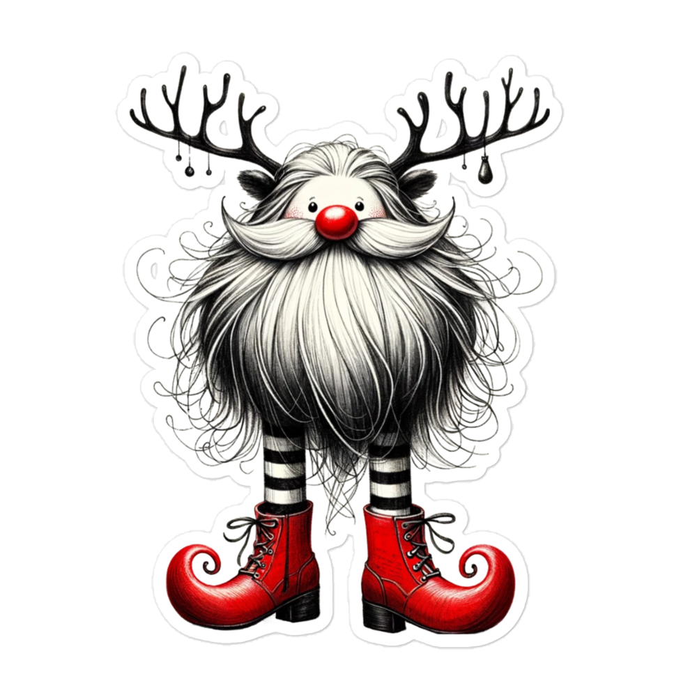 Bubble-free Christmas stickers