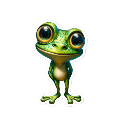 Bubble-free stickers cute frog - Radiant Art of Radiant Group