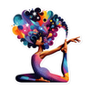 Bubble-free stickers Cosmic Yoga - Radiant Art of Radiant Group