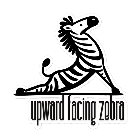 Bubble-free stickers Yoga zebra