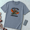 Legends Are Born In November T-Shirt, Bigfoot Dragon Birthday Tee - Blue Jean unfolded t-shirt mockup
