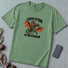 Legends Are Born In November T-Shirt, Bigfoot Dragon Birthday Tee - Light Green unfolded t-shirt mockup