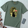 Medusa Bubblegum T-Shirt - Blue Spruce unfolded t-shirt mockup