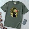 Medusa Bubblegum T-Shirt - Blue Spruce unfolded t-shirt mockup