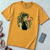 Medusa Bubblegum T-Shirt - Mustard unfolded t-shirt mockup