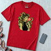 Medusa Bubblegum T-Shirt - Red unfolded t-shirt mockup