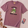 Mental Bake Down Frog T-Shirt - Berry unfolded t-shirt mockup